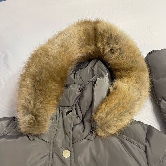 Michael Kors Grey Down Puffer Jacket Coat Size Large - Picture 8 of 13
